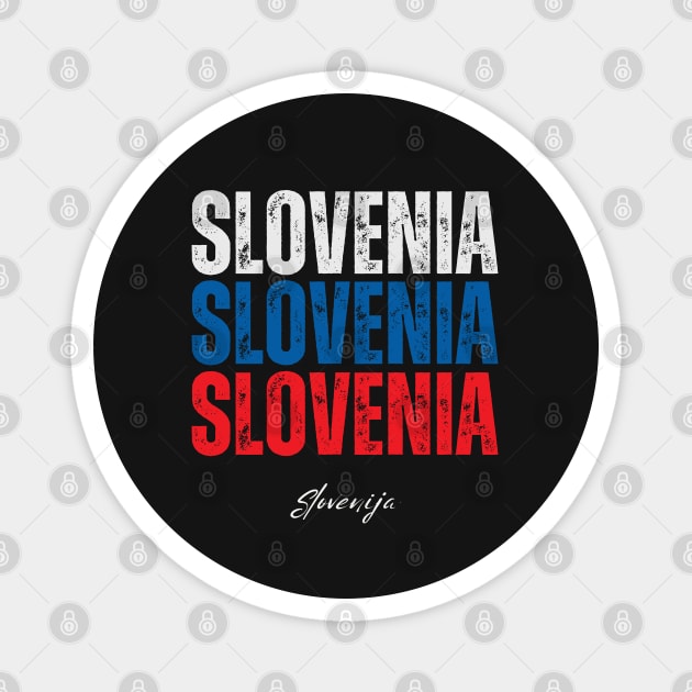 Slovenia flag, slovenian flag Magnet by eka123